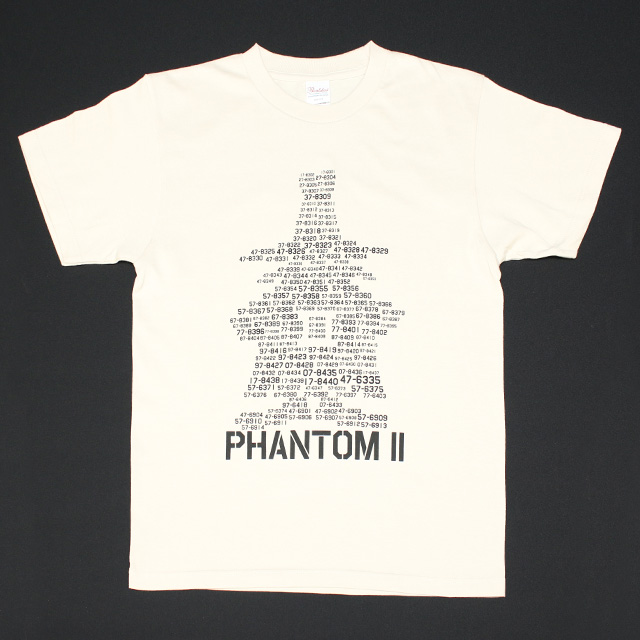 SPOOK F-4機番 Tシャツ（ライトベージュ）