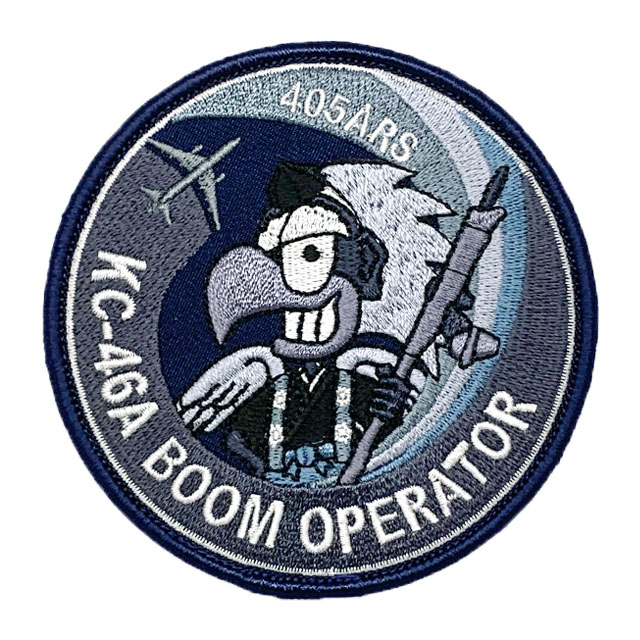 第405飛行隊 KC-46A BOOM OPERATOR ワッペン（ロービジ）