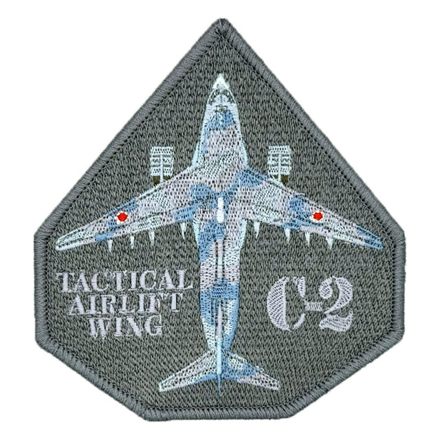 C-2 輸送機 機体 ワッペン（グレー）