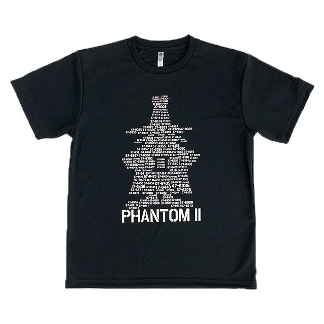 SPOOK F-4機番 Tシャツ（ブラック）