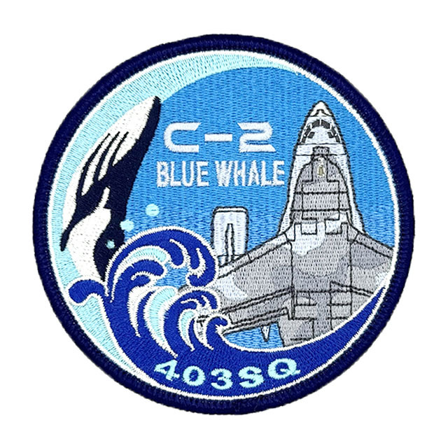 第403飛行隊 C-2 BLUE WHALE ワッペン