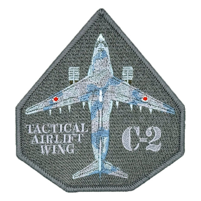 C-2 輸送機 機体 ワッペン(グレー)