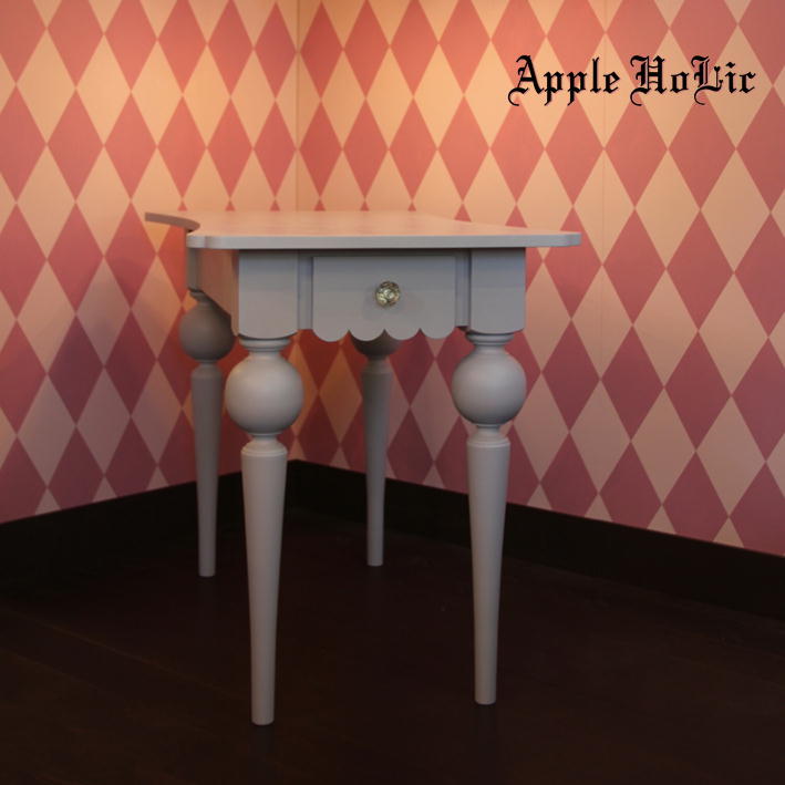 大きなターンドレッグのCaf'eテーブル 【 アリシア Alicia 】