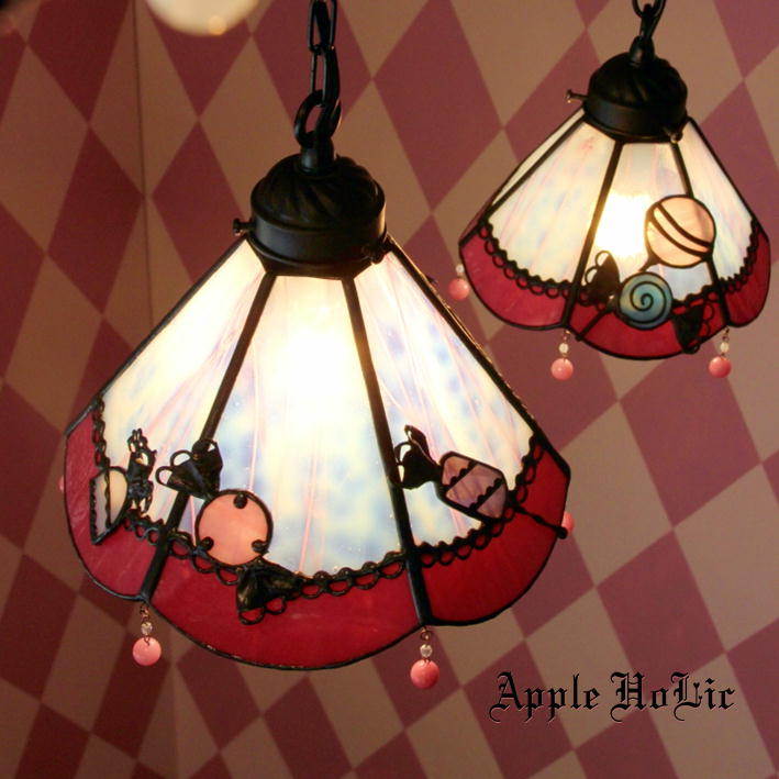 ペンダントランプ 【 ロリポップ　Lollypop 】 ステンドグラス ペンダントライト LED対応