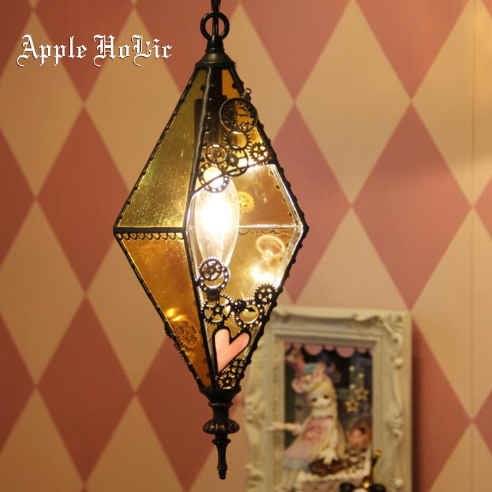 ペンダントランプ 【 ペンデュラム　Pendulum 】 ステンドグラス ペンダントライト LED対応　