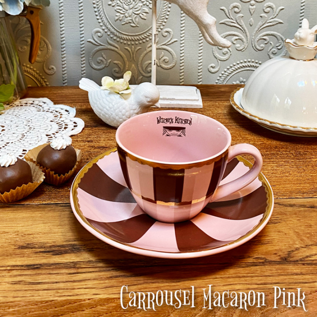 カップ＆ソーサー 【 カルーセル マカロンピンク Carrousel Macaron