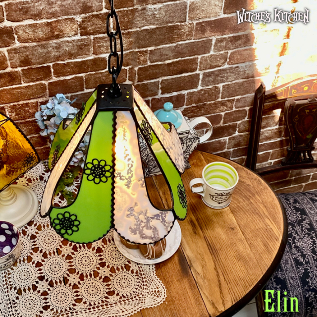 お値下げ！★ウィッチーズキッチン作家ま物ペンダントライト★北欧アラビア ウィッチーズキッチンのペンダントライト 【 Hanako 林檎 】 LED