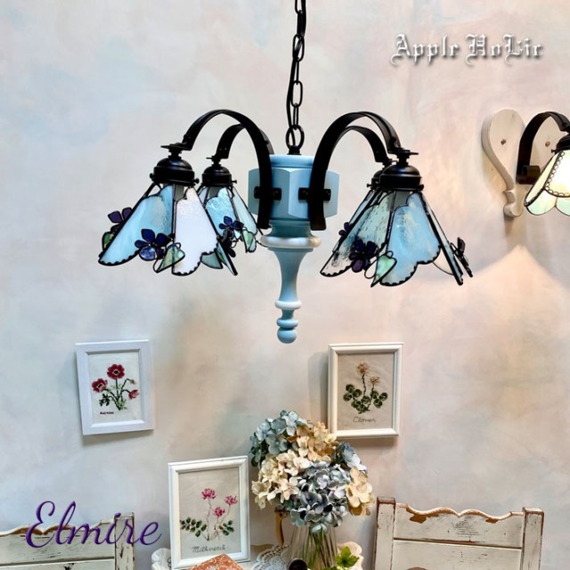 アップルホリックのシャンデリア 【 エルミーレ Elmire 】 LED対応 4灯