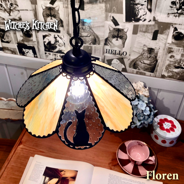 色いろねこちゃん♢ランプ灯具セット/アンティーク調時計 色いろねこちゃん♢ランプ灯具セット/アンティーク調時計 色いろねこ