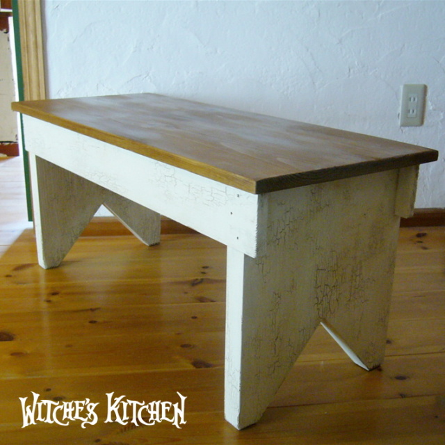 ジャンクスタイル コーヒーテーブル 【 ホワイトクラッケル　Crackle White 】