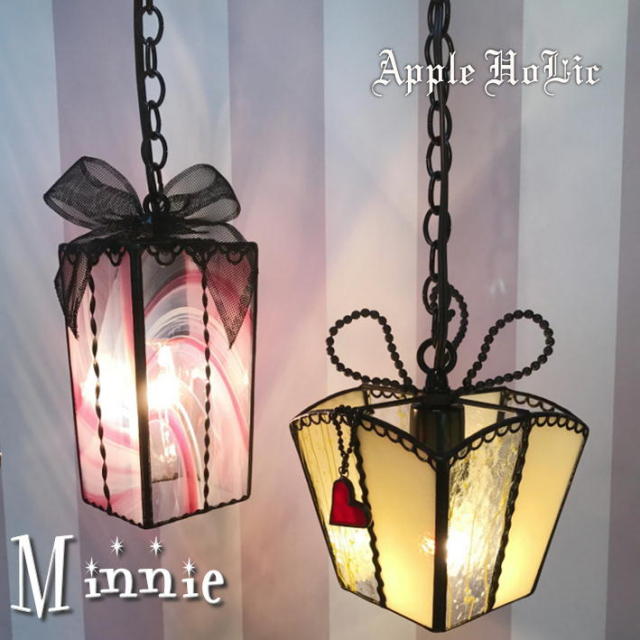 ペンダントランプ 【 Minnie・ミニー 】 ステンドグラス