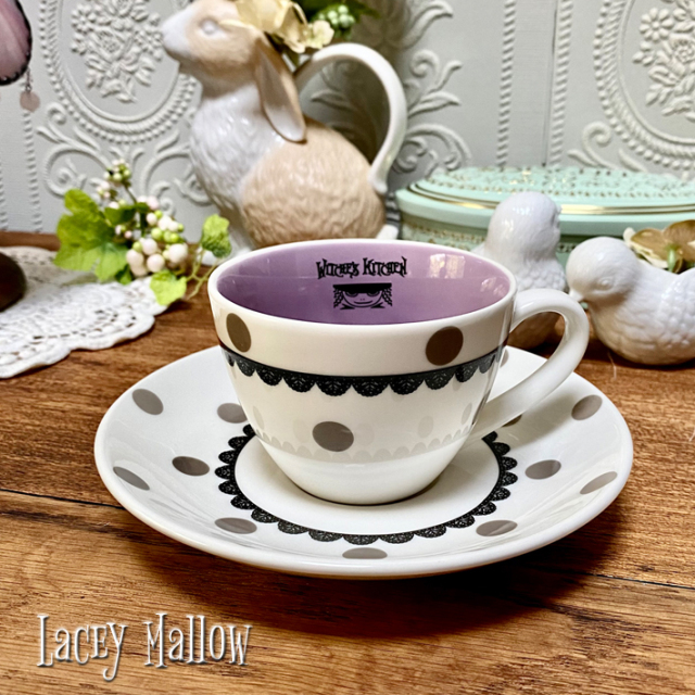 カップ＆ソーサー 【 レーシーマロウ Lacey Mallow 】 ティー
