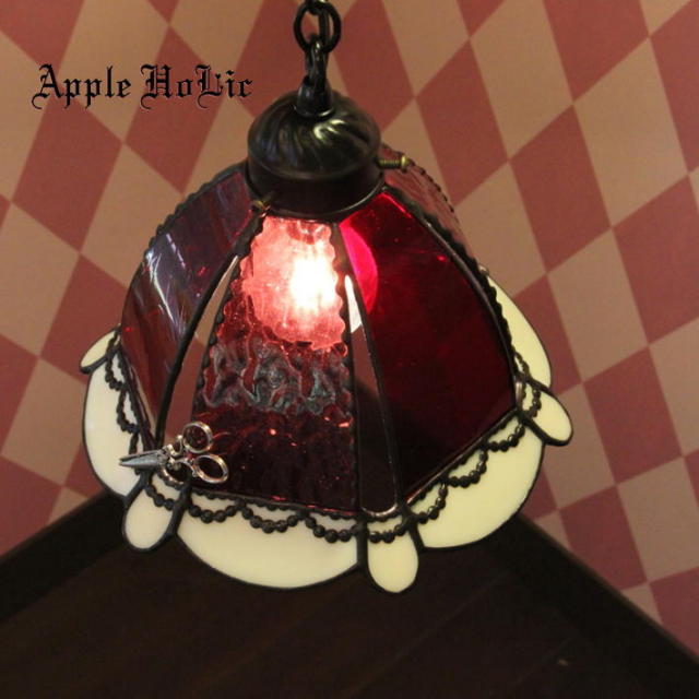 ペンダントランプ 【 リトルレッド(赤ずきん) Little Red 】 ステンド