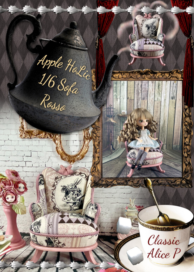 アップルホリックのドール チェア【 ロッソ クラシック アリス P