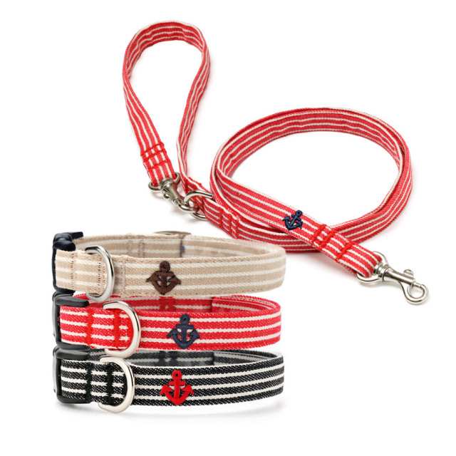 犬と生活 ヒッコリー カラー/リード｜小型犬の首輪とリード