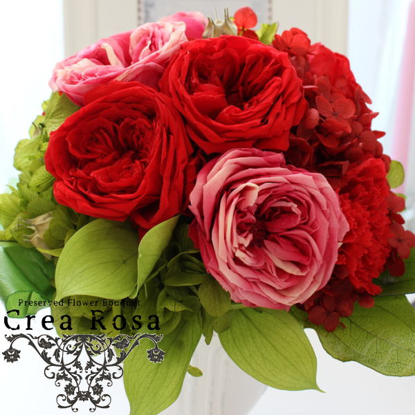 Crea Rosa：クレアローザ（プリザーブドの花束アレンジ）【送料無料】