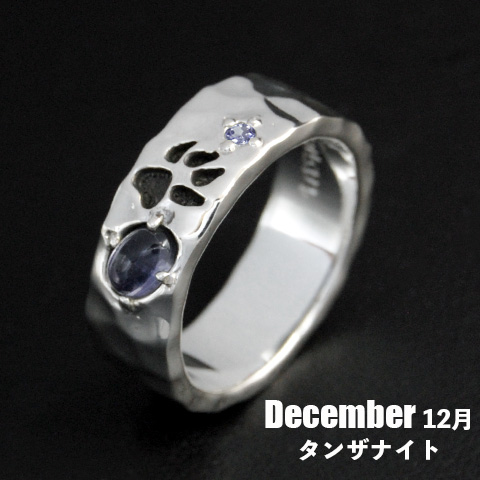 【誕生石カスタムジュエリー】12月タンザナイト／ウルフフットパウンドリング（受注生産）