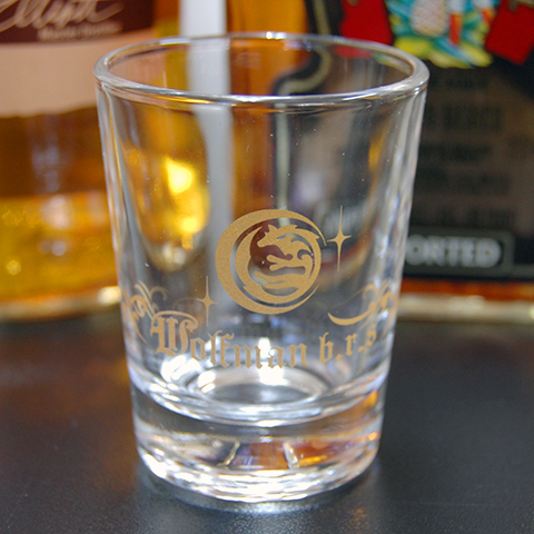 ショットグラス／ムーンウルフ／ゴールド