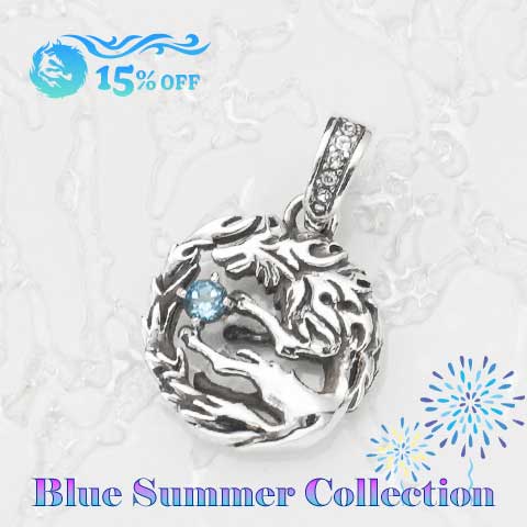 ≪ブルーサマーコレクション　15％OFF≫ムーンウルフスピリット／ブルートパーズ