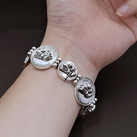 K18「イニシャルコイン」ブレスレット｜【オレフィーチェ】Orefice