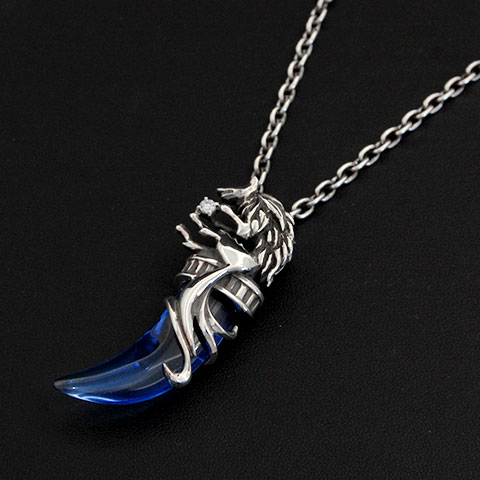 ローリーロドキン ハーフムーン&スター ラインストーン装飾ネックレス