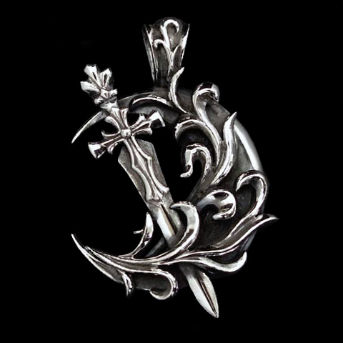 パルメットムーン／ブレードペンダント