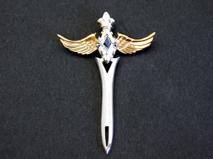 セイクリッドエンジェルロングペンダントＧ（ブルー）