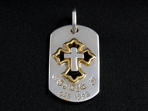 セイントクロスシングルドッグタグＧ