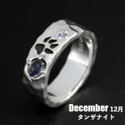 【誕生石カスタムジュエリー】12月タンザナイト／ウルフフットパウンドリング（受注生産）