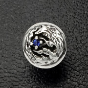 ムーンウルフボールスタッド／サファイア【ネコポス（￥280）対象商品】