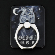 スマートフォンリング／リアルウルフ　【ネコポス（￥280）対象商品】