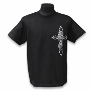 パルメットウルフハーフスリーブTシャツ／ブラック