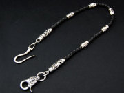 パルメットローラーレザーウォレットチェーン／ショート