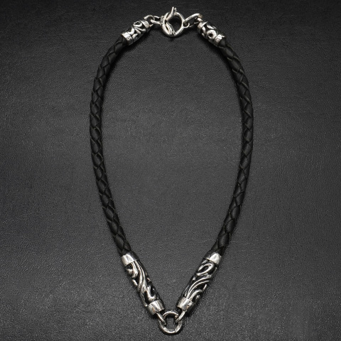 パルメットローラーレザーチョーカー