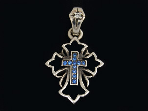 ホーリークロスペンダント／ブルー