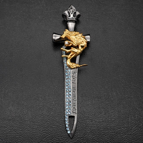 ホワイトファングロングブレードＧ　ＢＫw／ストーン