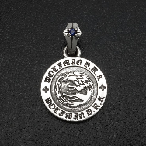 ムーンウルフメダルペンダント