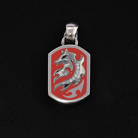 【カスタムモデル】　スノーライトケルティック２ＷＡＹペンダント／レッド