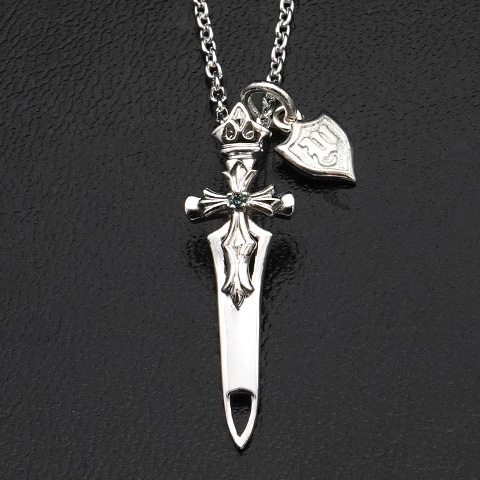 セイクリッドブレードシングルペンダントｗ／ブルーダイヤモンド