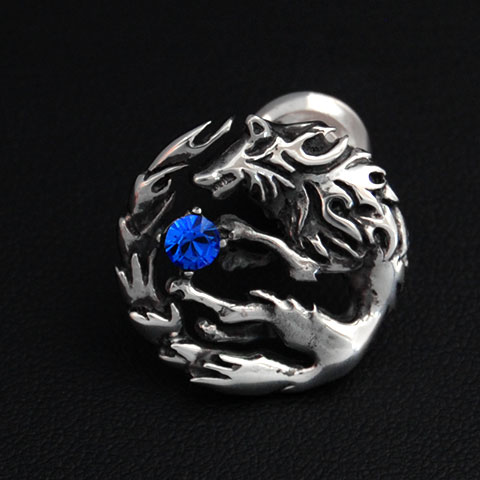 ムーンウルフピンバッジ