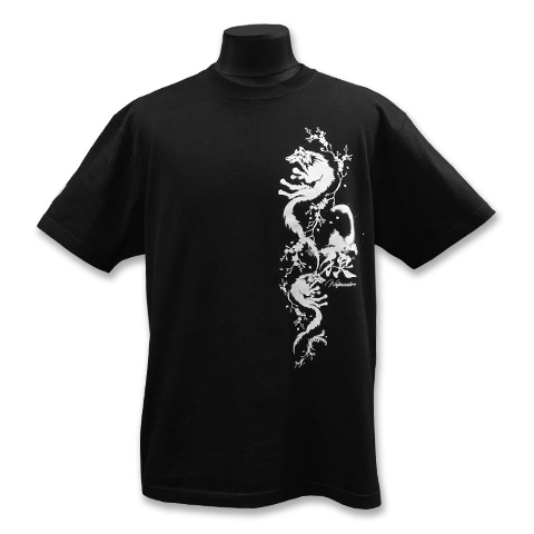 ケルティックウルフｗ／ヘイジームーンＴシャツ(ブラック)