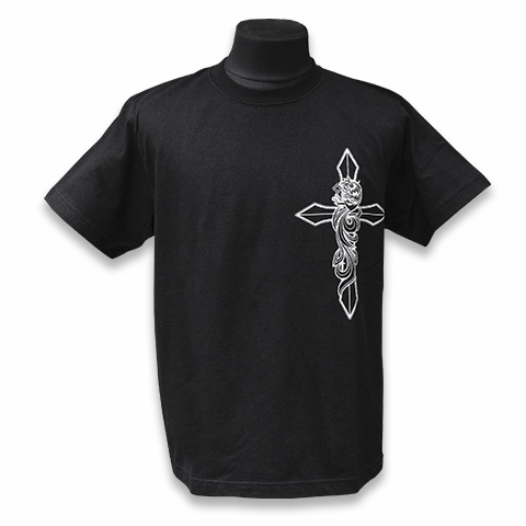 パルメットウルフハーフスリーブTシャツ／ブラック