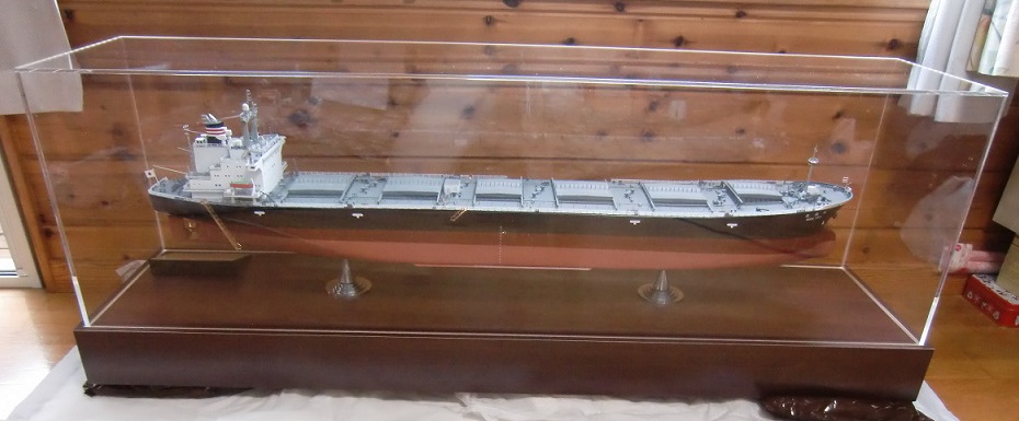 木製台座ベース圧着式アクリルケース / フルハル艦船用金属架台 / 金属銘板