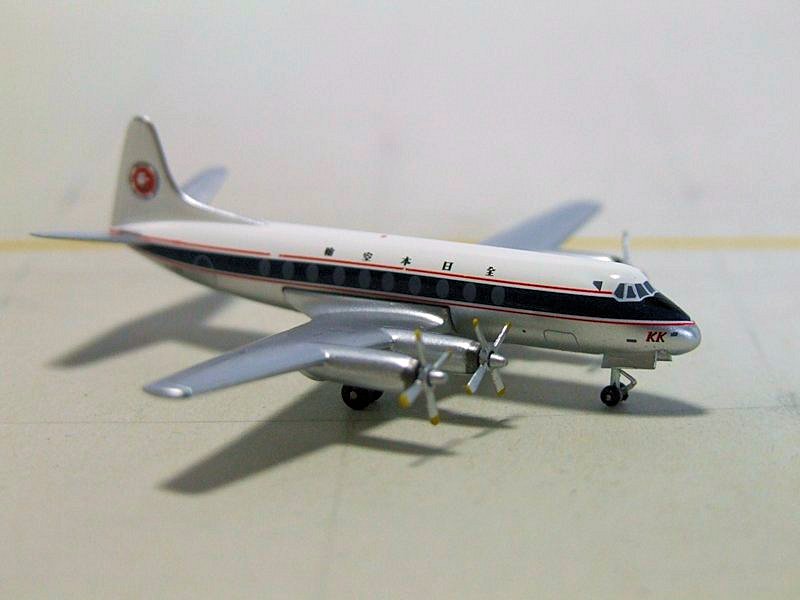 ビッカース・バイカウント744/828 ANA塗装仕様 旅客機精密模型 ウッドマンクラブ