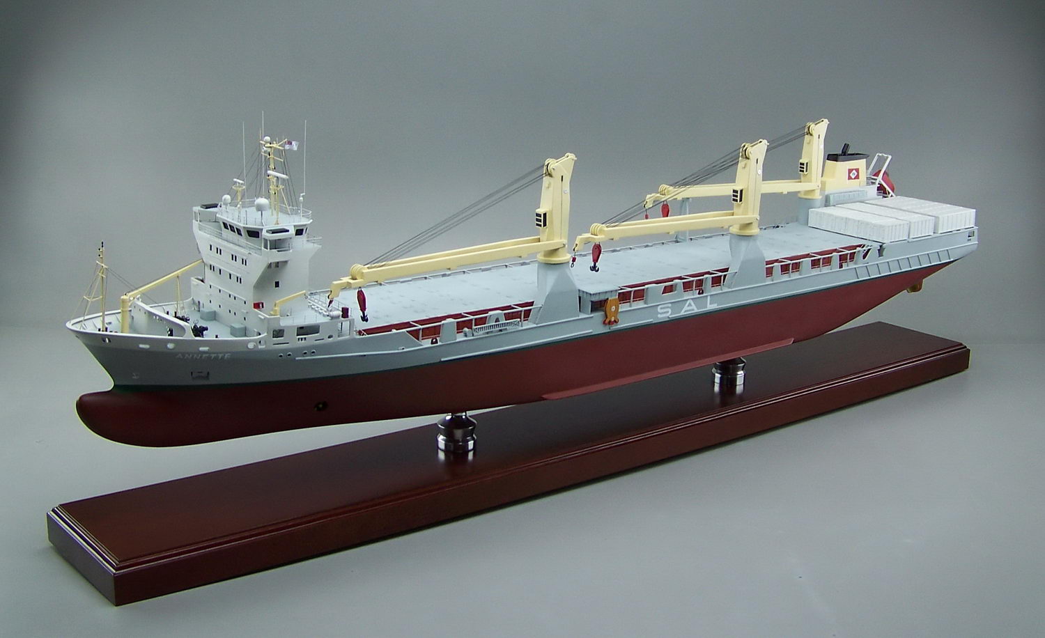 貨物船MV-ANNETTE-1/350・木製ハンドメイド超精密完成模型完成品　ウッドマンクラブ