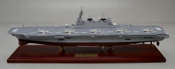 海上自衛隊いずも型護衛艦 DDH-183「いずも」ヘリコプター搭載護衛艦 精密艦船模型完成品台製作と通販専門店  ウッドマンクラブ