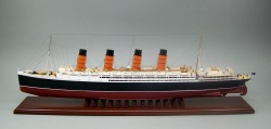 ルシタニア RMS LUSITANIA 大型客船精密モデル 木製ハンドメイド ウッドマンクラブ