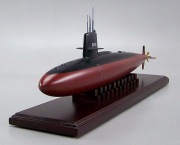 米国原子力潜水艦スコーピオン USS SSN-589 SCORPION　木製ハンドメイド超精密艦船模型完成品