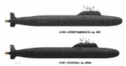 ロシア潜水艦クニャージ・ポジャールスキー模型　1/350