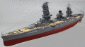 戦艦山城 精密模型塗装済完成品 木製ハンドメイド ウッドマンクラブ